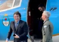 Javier Milei arriba a Río Gallegos, epicentro del kirchnerismo, bajo estricto resguardo de seguridad