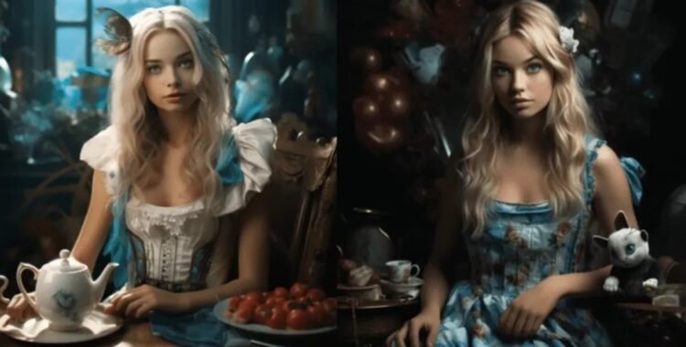 La versión realista de Alicia en el País de las Maravillas, según la inteligencia artificial