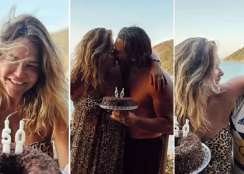 Nazarena Vélez festeja sus 50 años en una playa brasileña rodeada de su familia