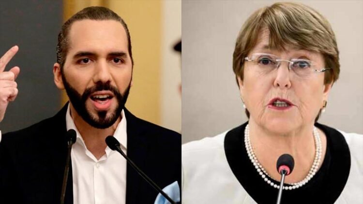 Bukele respalda políticas de seguridad de El Salvador ante cuestionamientos de Michelle Bachelet, expresidenta de Chile