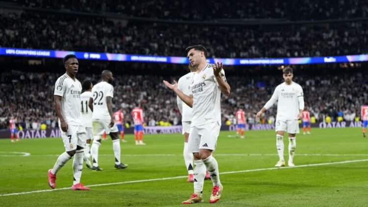 El Real Madrid se impone 2-1 al Atlético de Madrid en el partido de ida de los octavos de final de la Champions League.